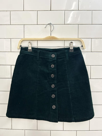 f21 chunky cord mini skirt - good market thrift store