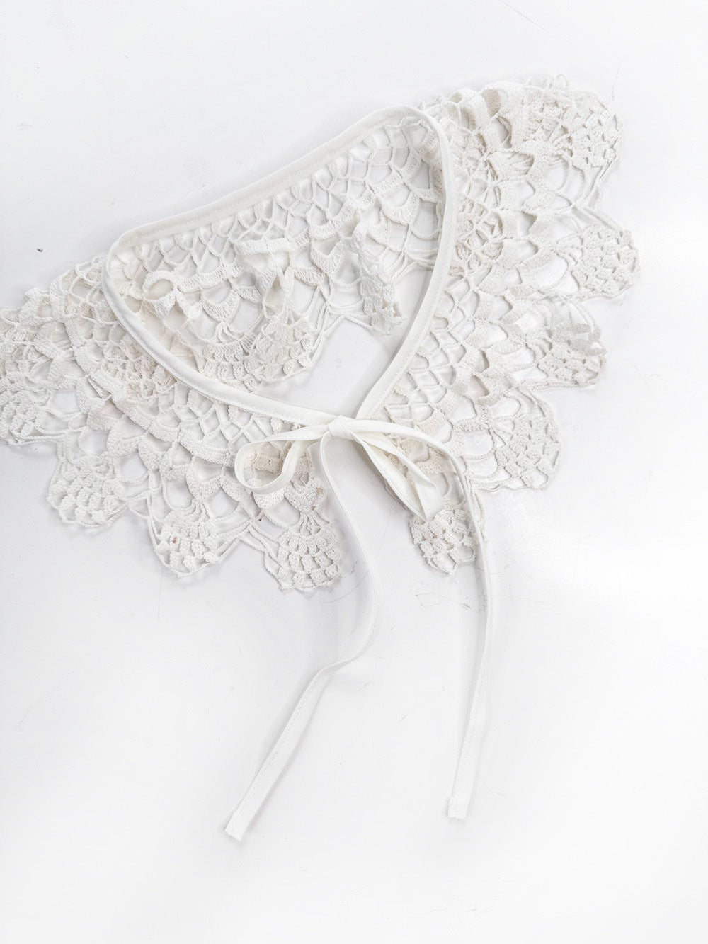 vintage handmade crochet knit collar | rework