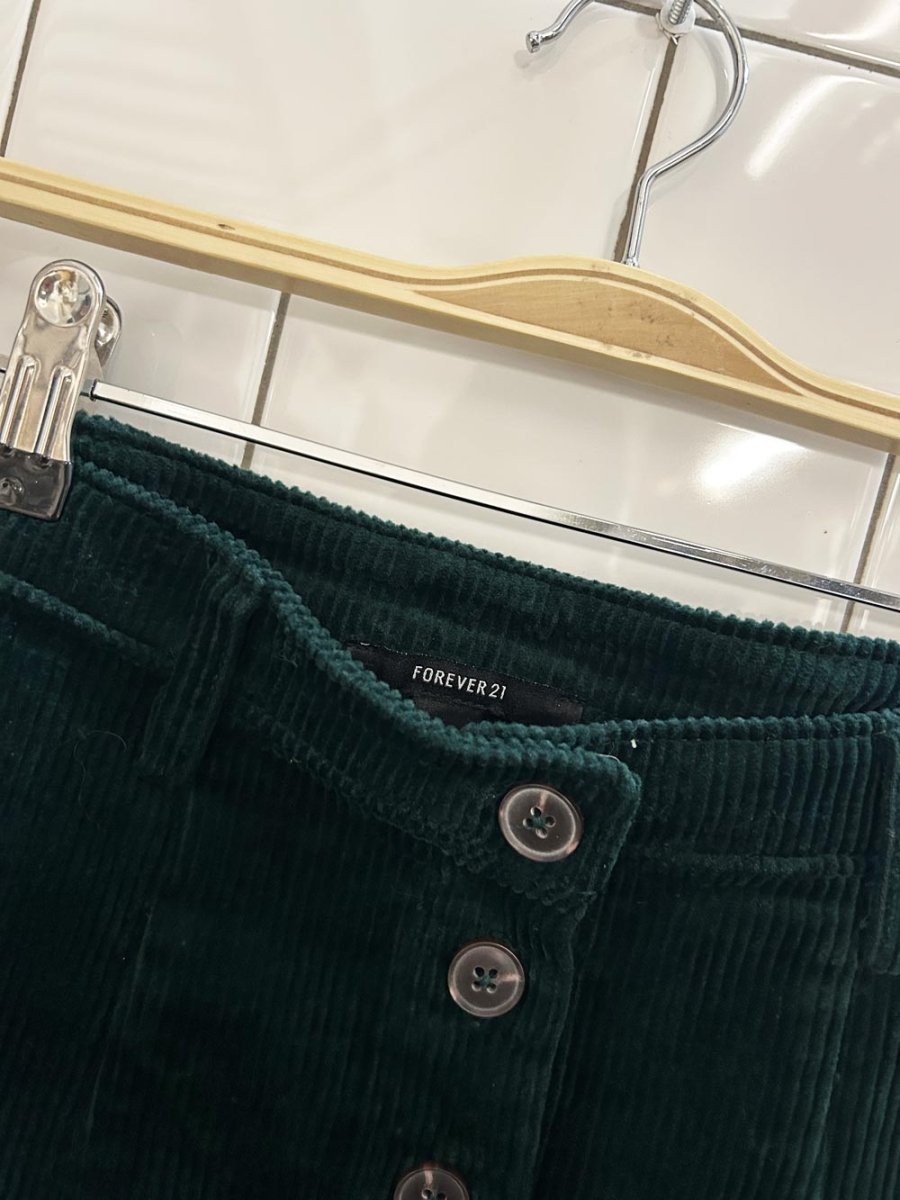 f21 chunky cord mini skirt - good market thrift store