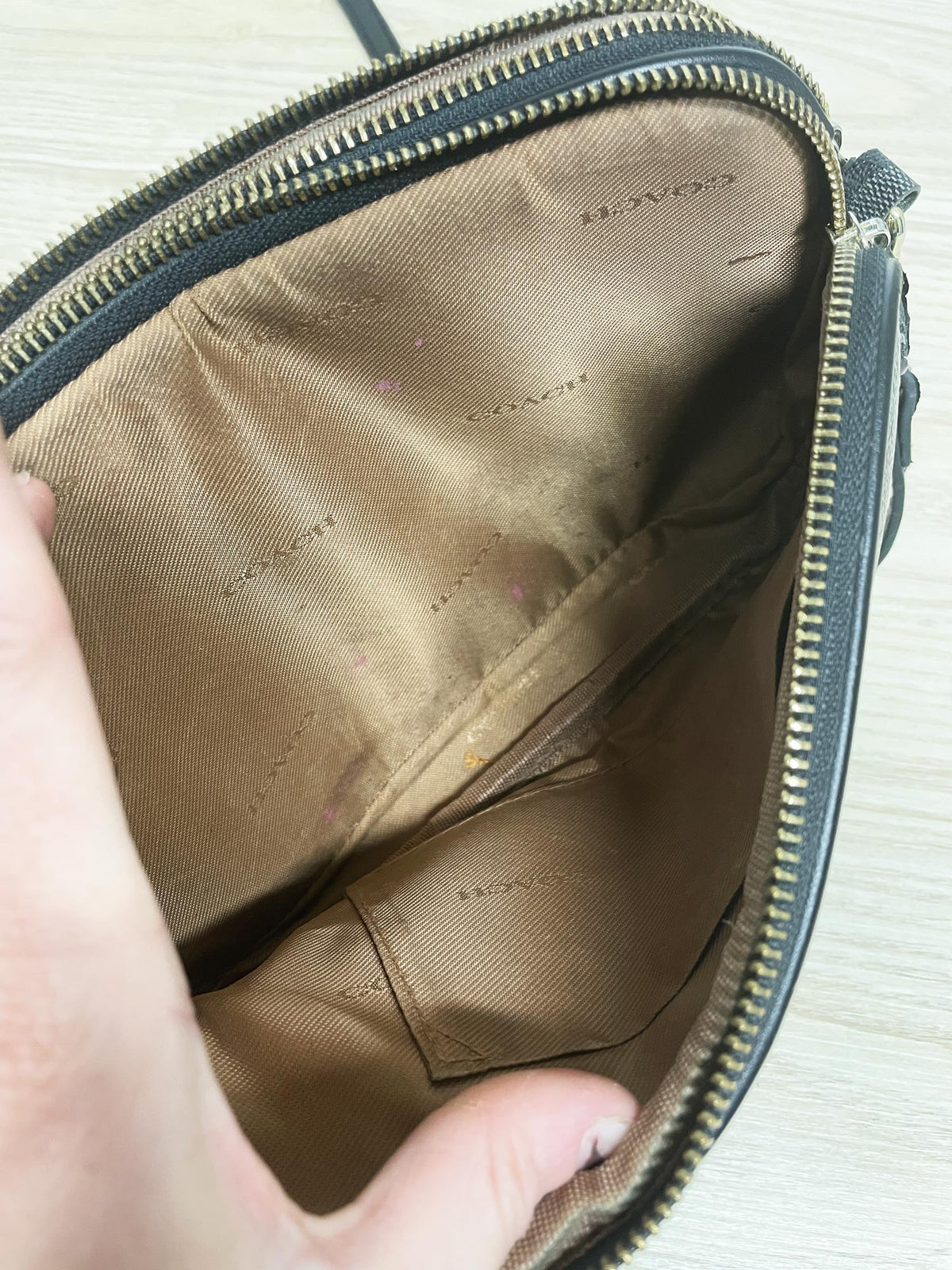 vintage 00s coach mini camera bag crossbody | signature canvas