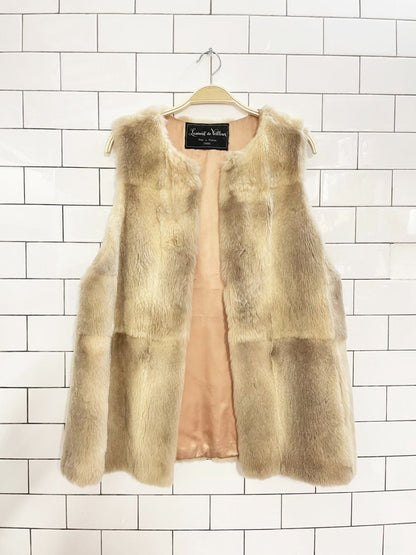 vintage 60s laurent de veilleux shearling vest | prêt à porter paris - good market thrift store