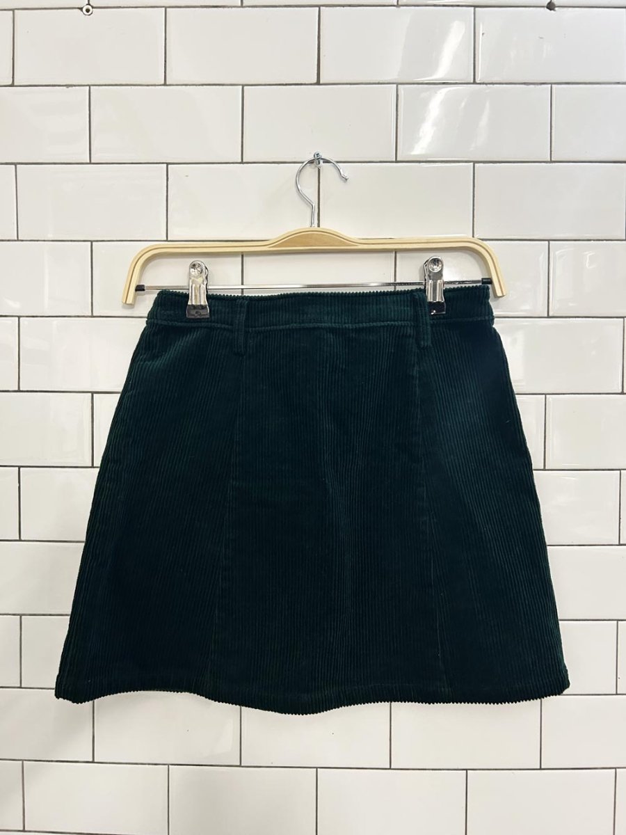 f21 chunky cord mini skirt - good market thrift store