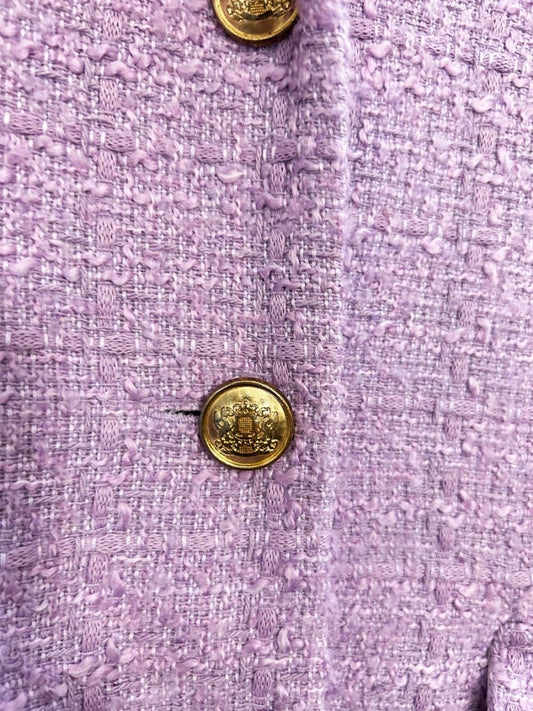 zara lilac purple tweed blazer - good market thrift store