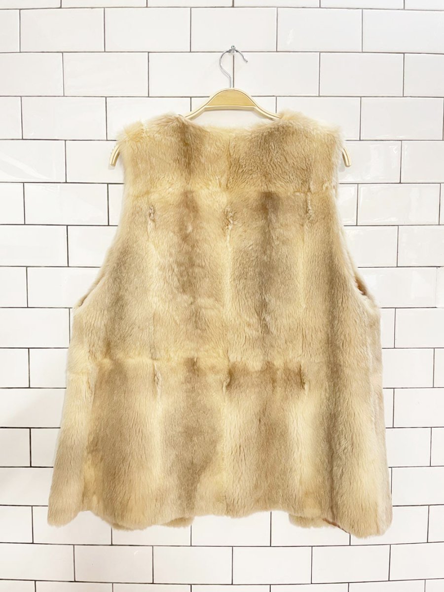 vintage 60s laurent de veilleux shearling vest | prêt à porter paris - good market thrift store