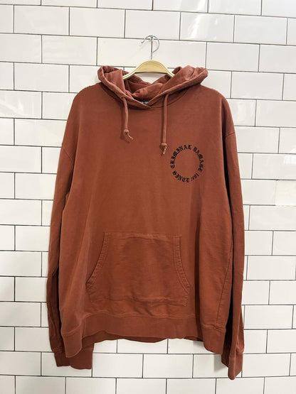 criminal damage logo hoodie - good market thrift store