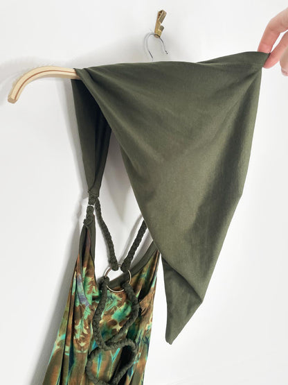 nwt the fairies pajamas tie dye lace up ring back elf hood mini dress