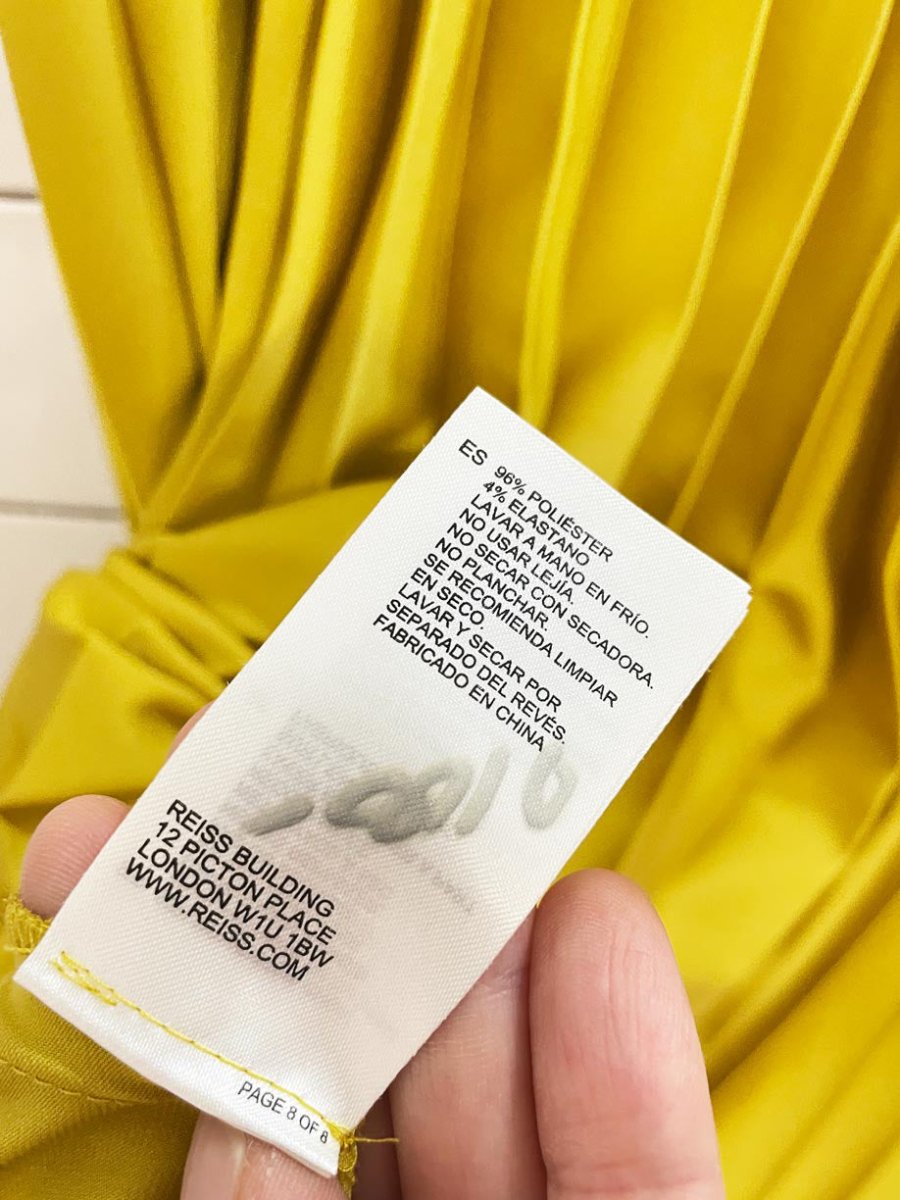 reiss isadora knife pleated satin midi skirt - good market thrift store