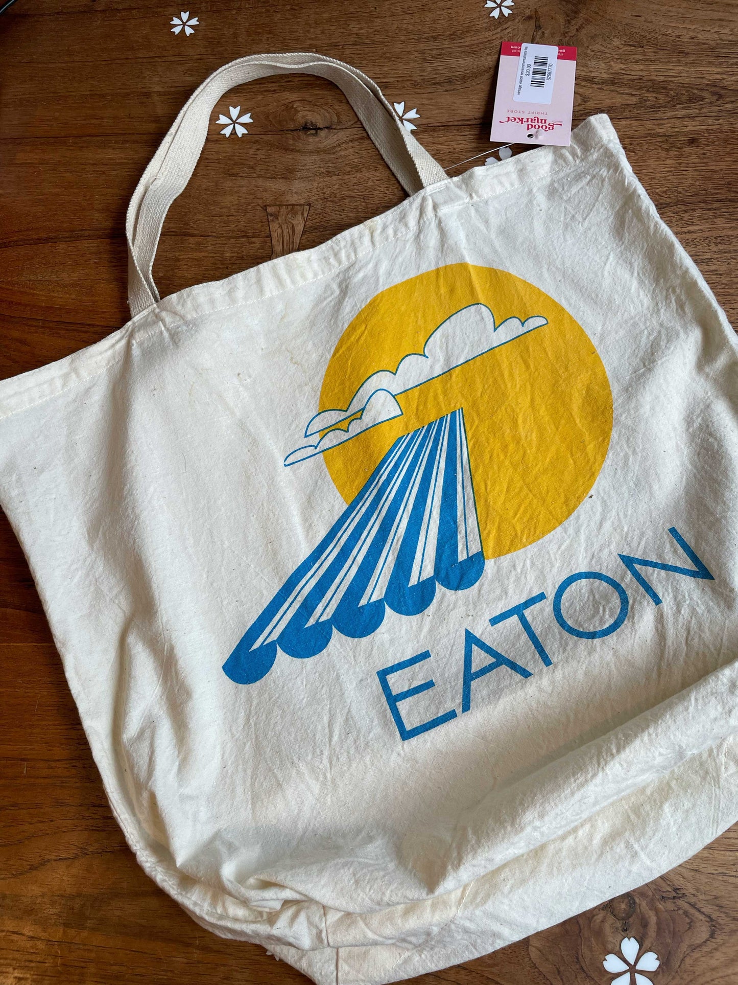 vintage eaton environmental tote bag