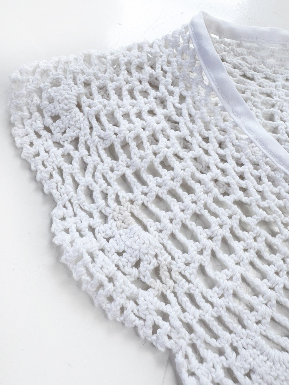 vintage handmade crochet knit collar | rework