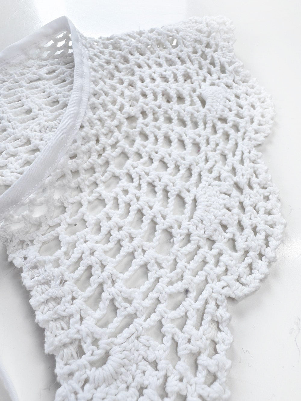 vintage handmade crochet knit collar | rework