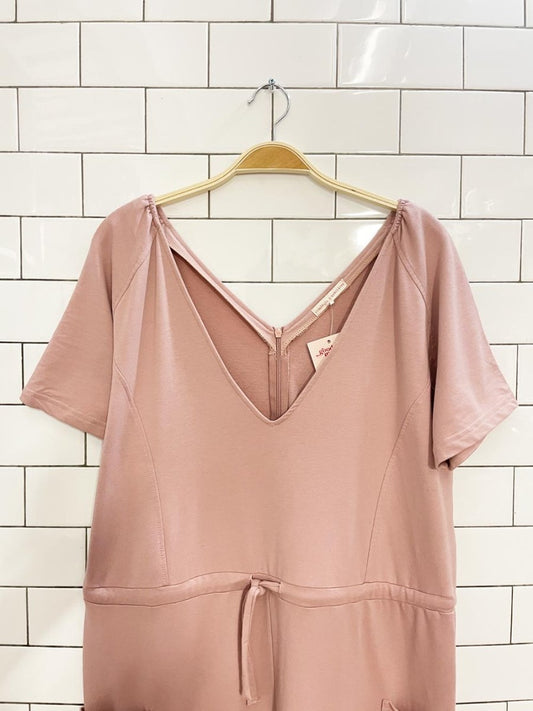 standards & practices tie waist jersey jumpsuit - good market thrift store