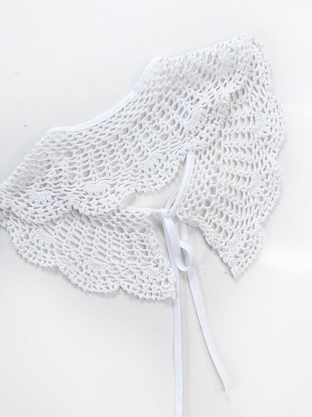 vintage handmade crochet knit collar | rework
