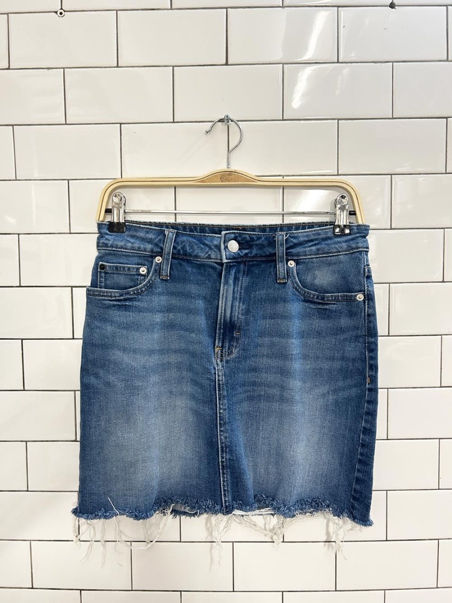 calvin klein denim mini skirt - good market thrift store