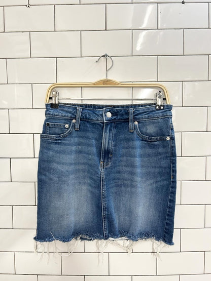 calvin klein denim mini skirt - good market thrift store