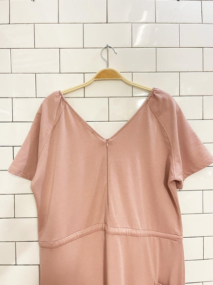 standards & practices tie waist jersey jumpsuit - good market thrift store