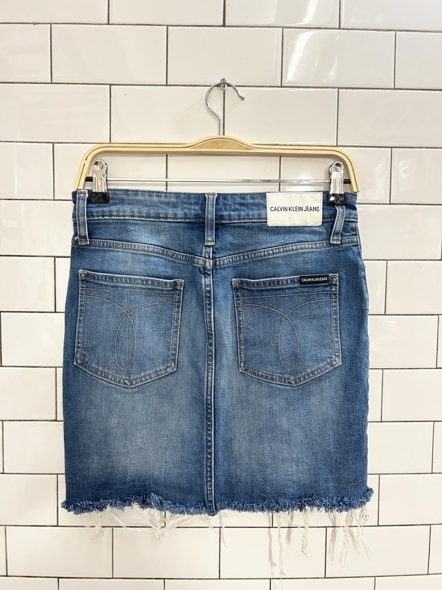 calvin klein denim mini skirt - good market thrift store
