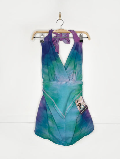 nwt the fairies pajamas tie dye layered halter top