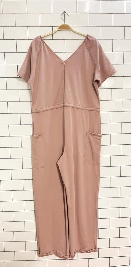 standards & practices tie waist jersey jumpsuit - good market thrift store