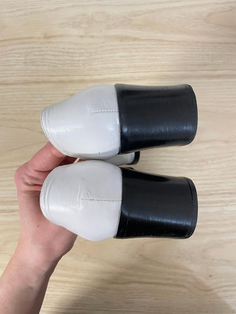 vintage le silla itally leather square toe heeled loafer - good market thrift store