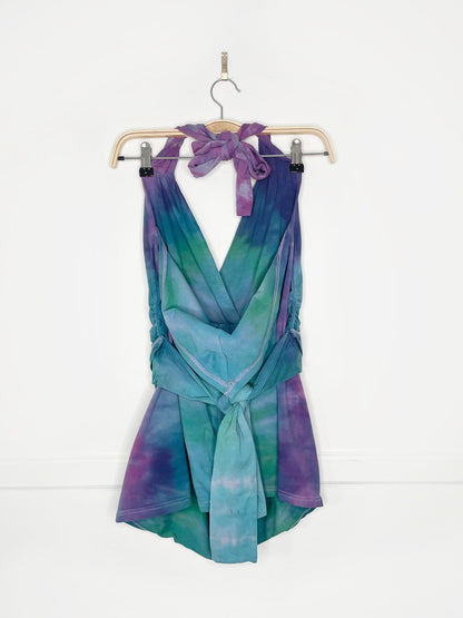 nwt the fairies pajamas tie dye layered halter top