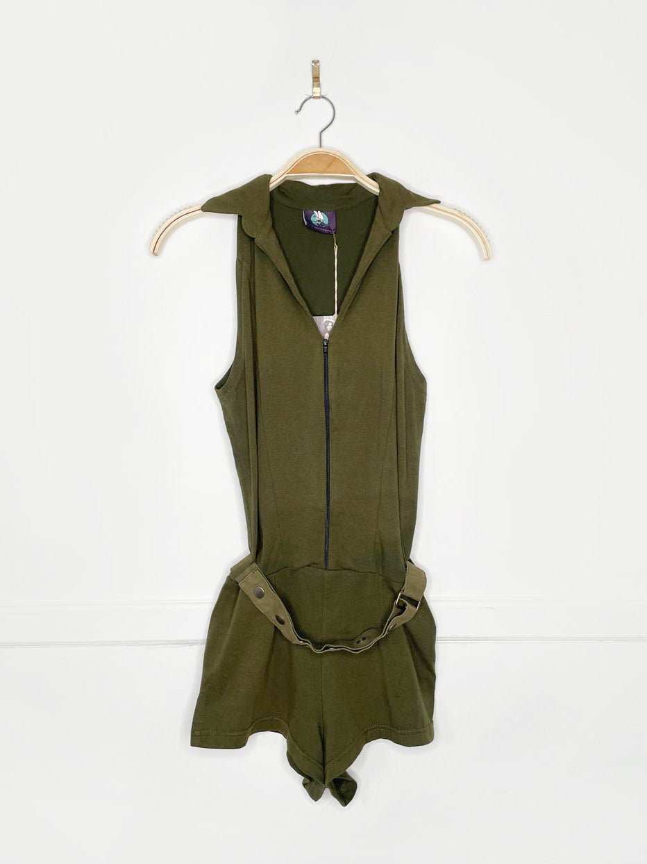 nwt the fairies pajamas retro zip front belted onesie