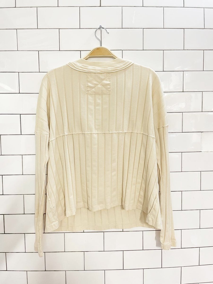 we the free in the mix oversized big rib henley | free people - good market thrift store