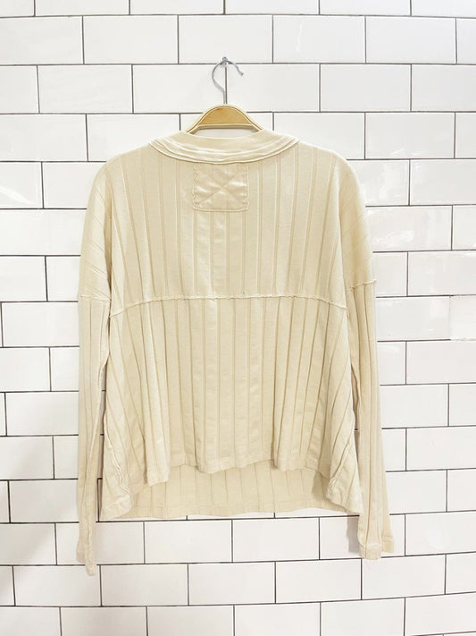 we the free in the mix oversized big rib henley | free people - good market thrift store