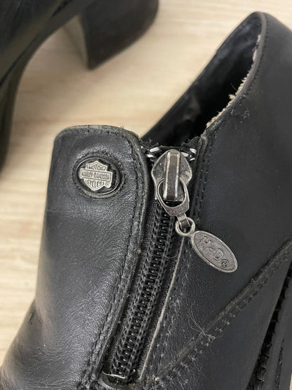vintage 90s harley davison chunky heeled shoe - good market thrift store