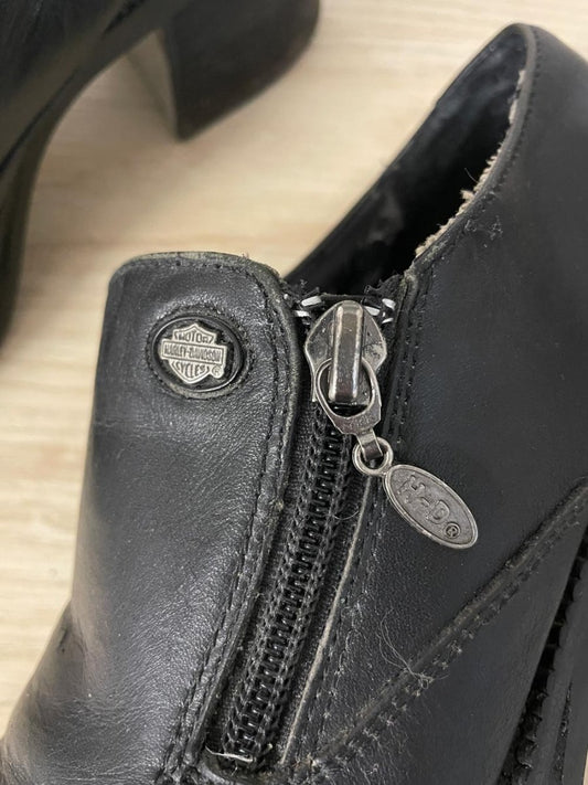 vintage 90s harley davison chunky heeled shoe - good market thrift store