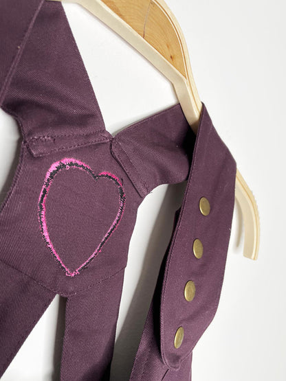 nwt the fairies pajamas lace up back cropped twill vest