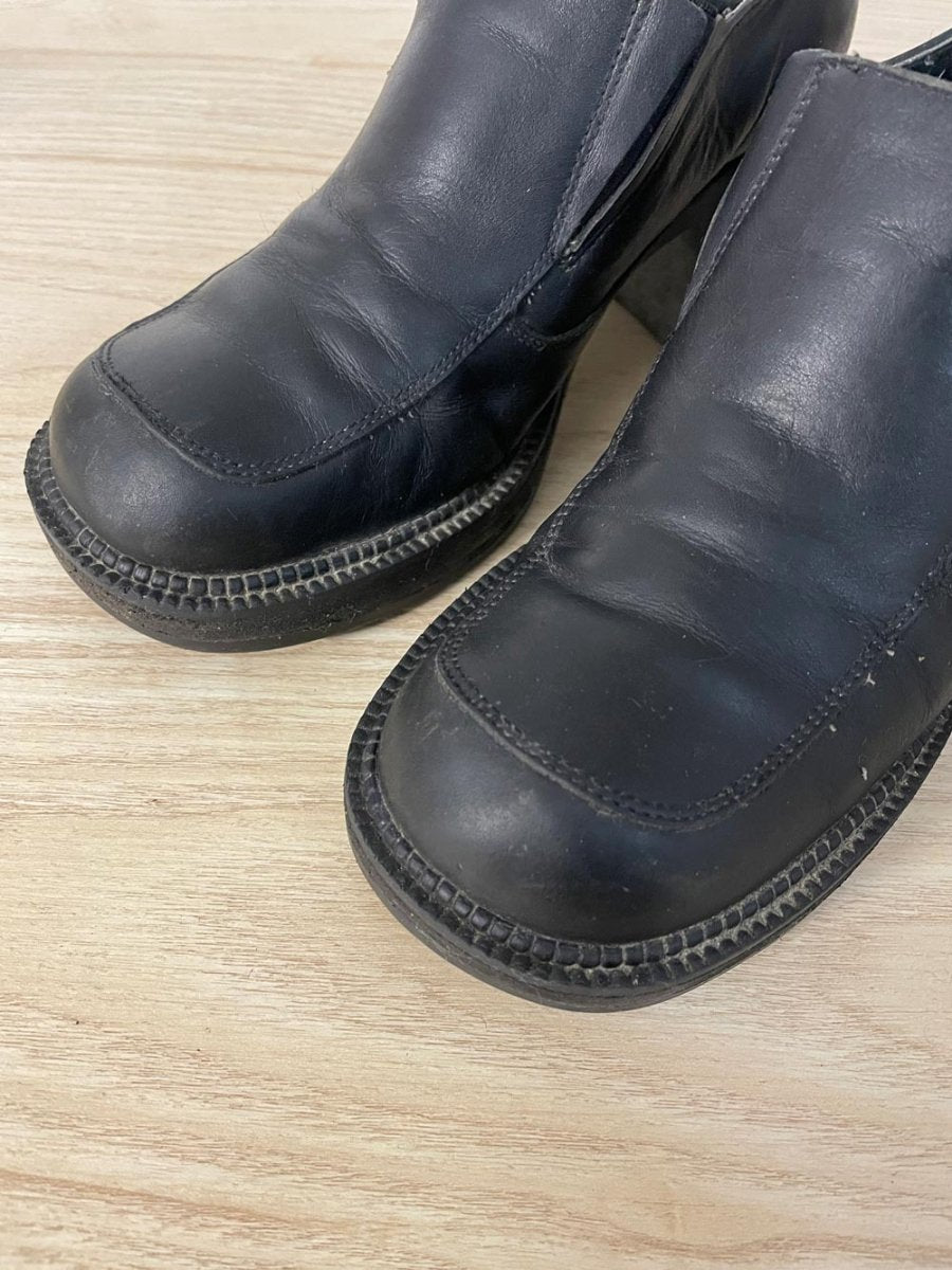 vintage 90s harley davison chunky heeled shoe - good market thrift store