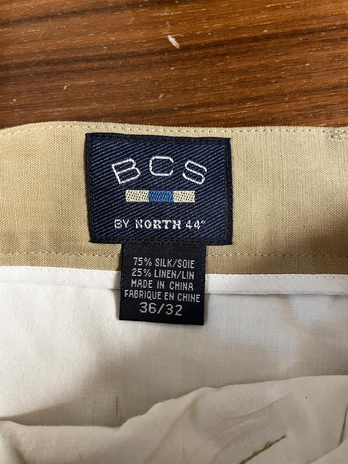 bcs by north 44 silk-linen pleated baggy trousers