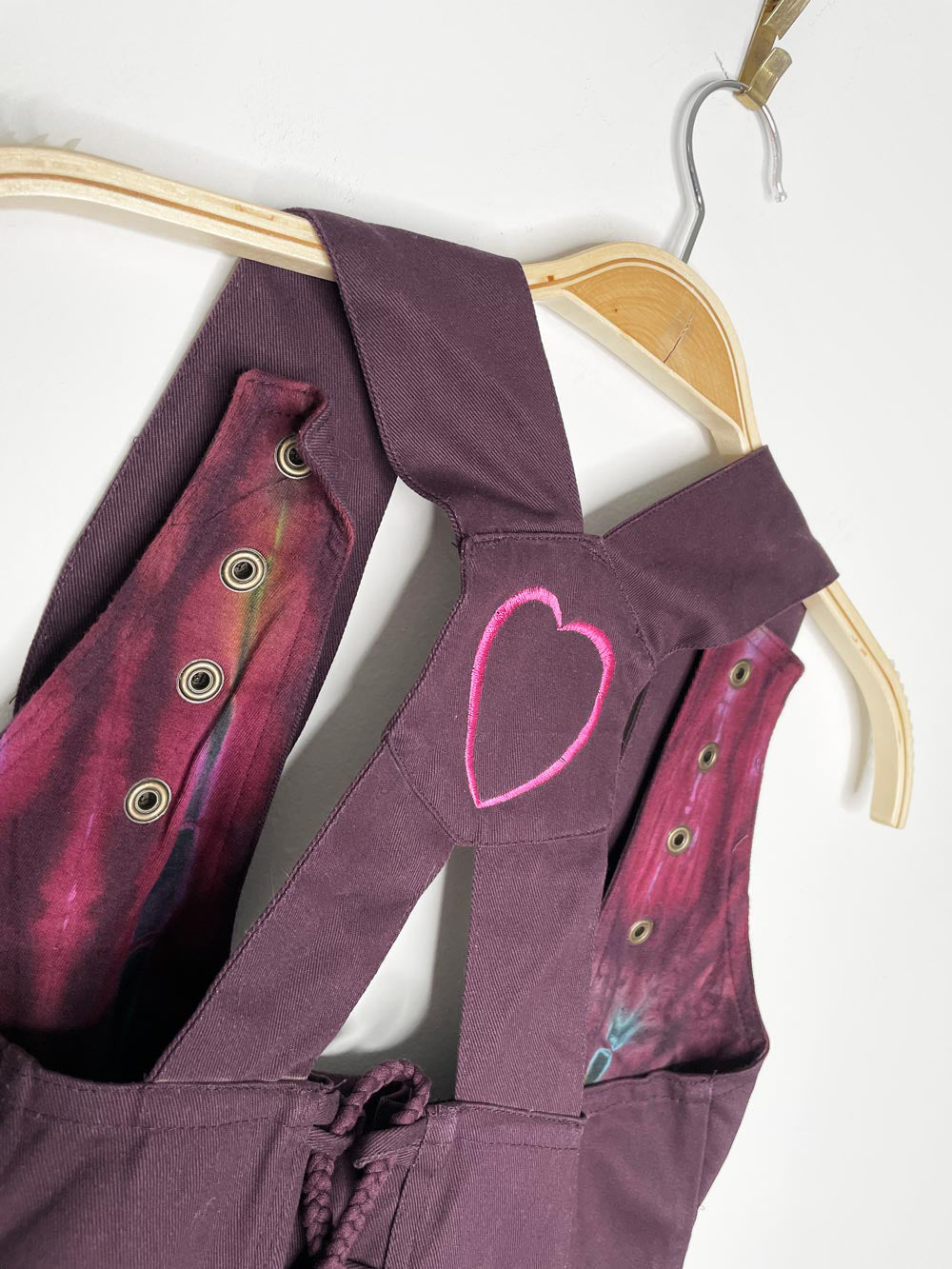 nwt the fairies pajamas lace up back cropped twill vest