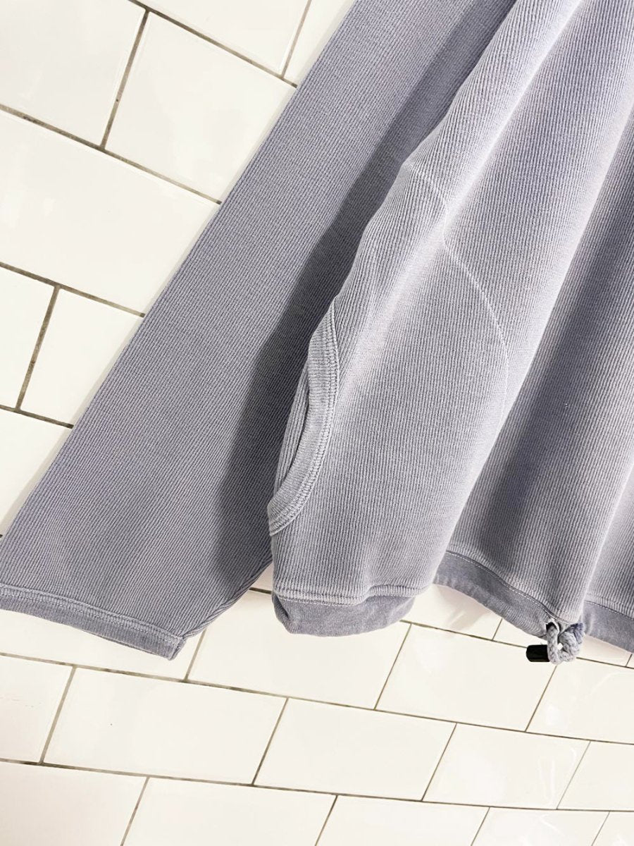 vintage 90s boca authentic boxy light ribbed hoodie | made in Canada - good market thrift store