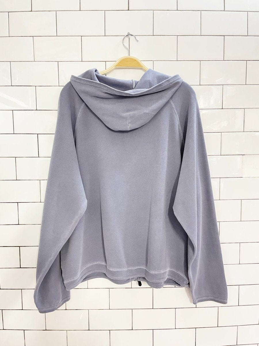 vintage 90s boca authentic boxy light ribbed hoodie | made in Canada - good market thrift store