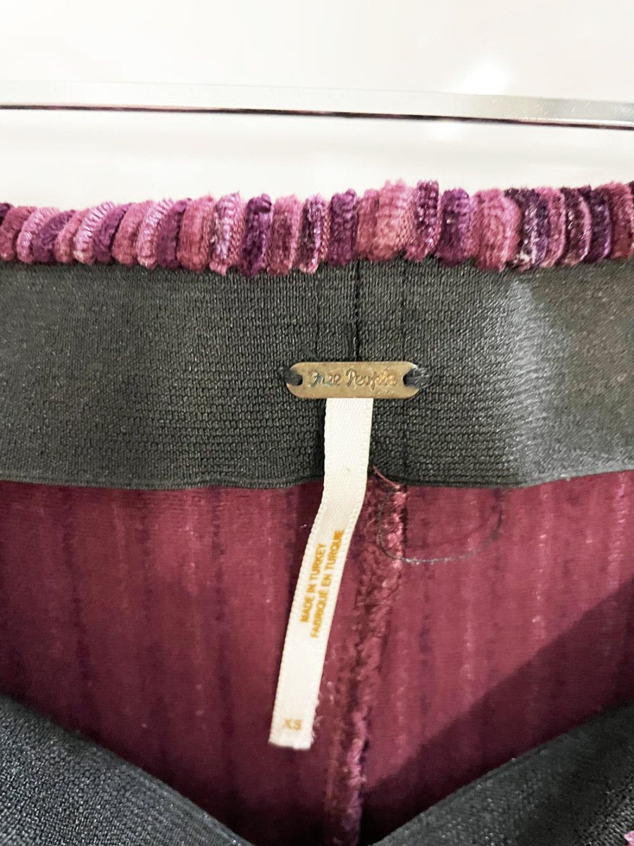 free people pull on velvet flares | super high rise - good market thrift store