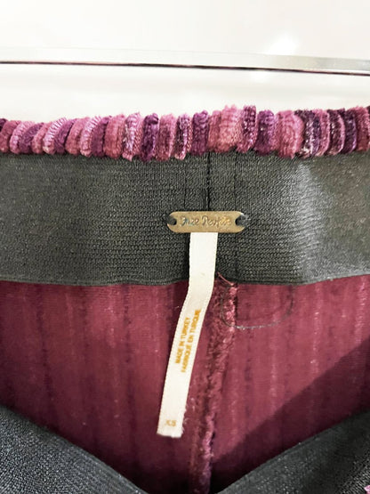 free people pull on velvet flares | super high rise - good market thrift store