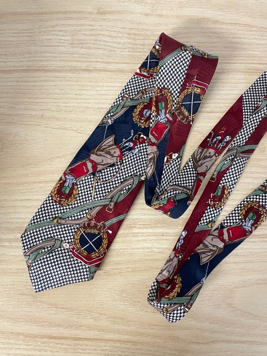 vintage james windsor golf silk tie - good market thrift store