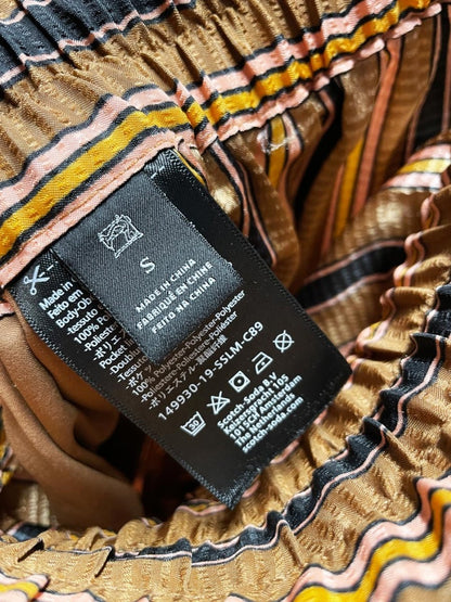 scotch & soda palm cove metallic boho tiered maxi skirt - good market thrift store