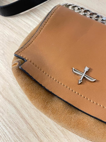 pour la victoire suede saddle flap chain cross body - good market thrift store
