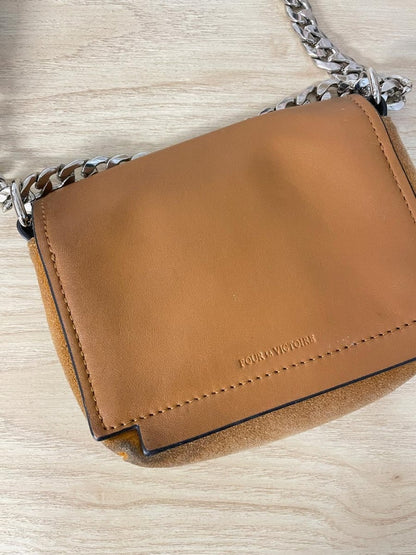 pour la victoire suede saddle flap chain cross body - good market thrift store