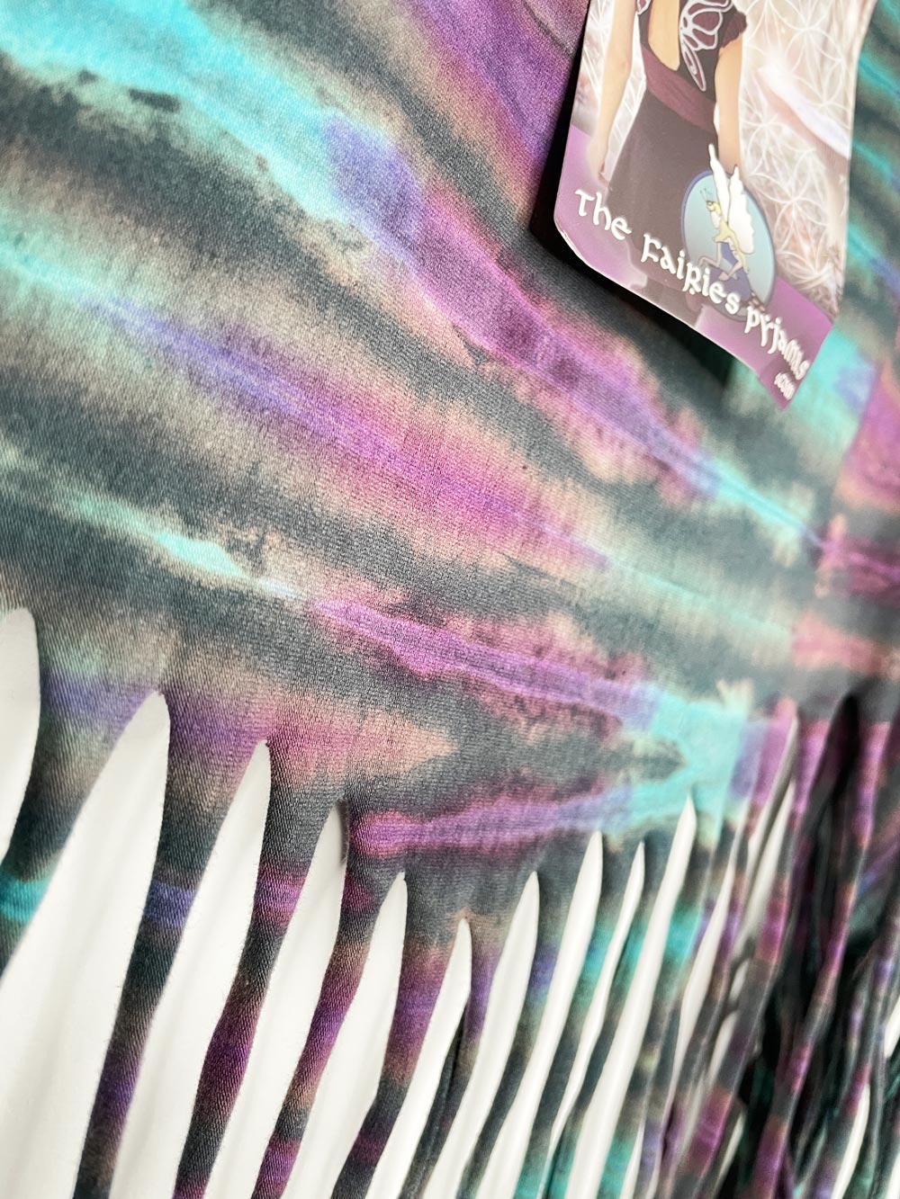 nwt the fairies pajamas tie dye fringe bandana top