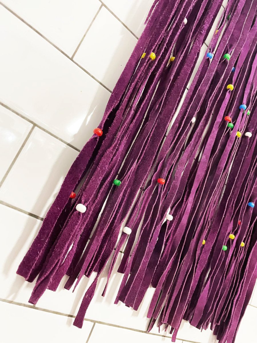 vintage 70s mister leather suede boho long fringe vest top | festival - good market thrift store