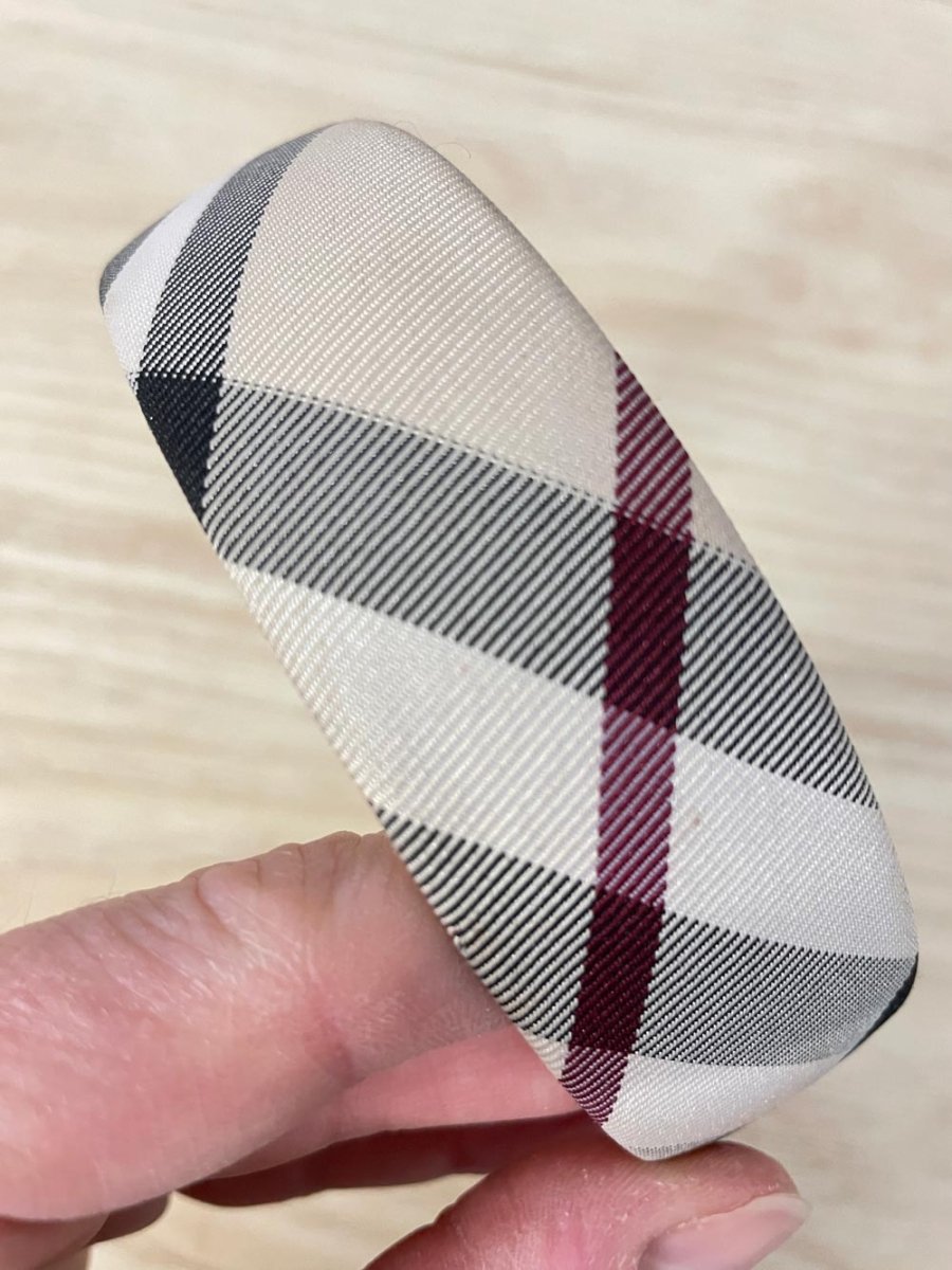 tartan nova check headband - good market thrift store
