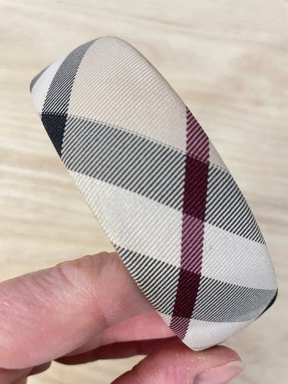 tartan nova check headband - good market thrift store