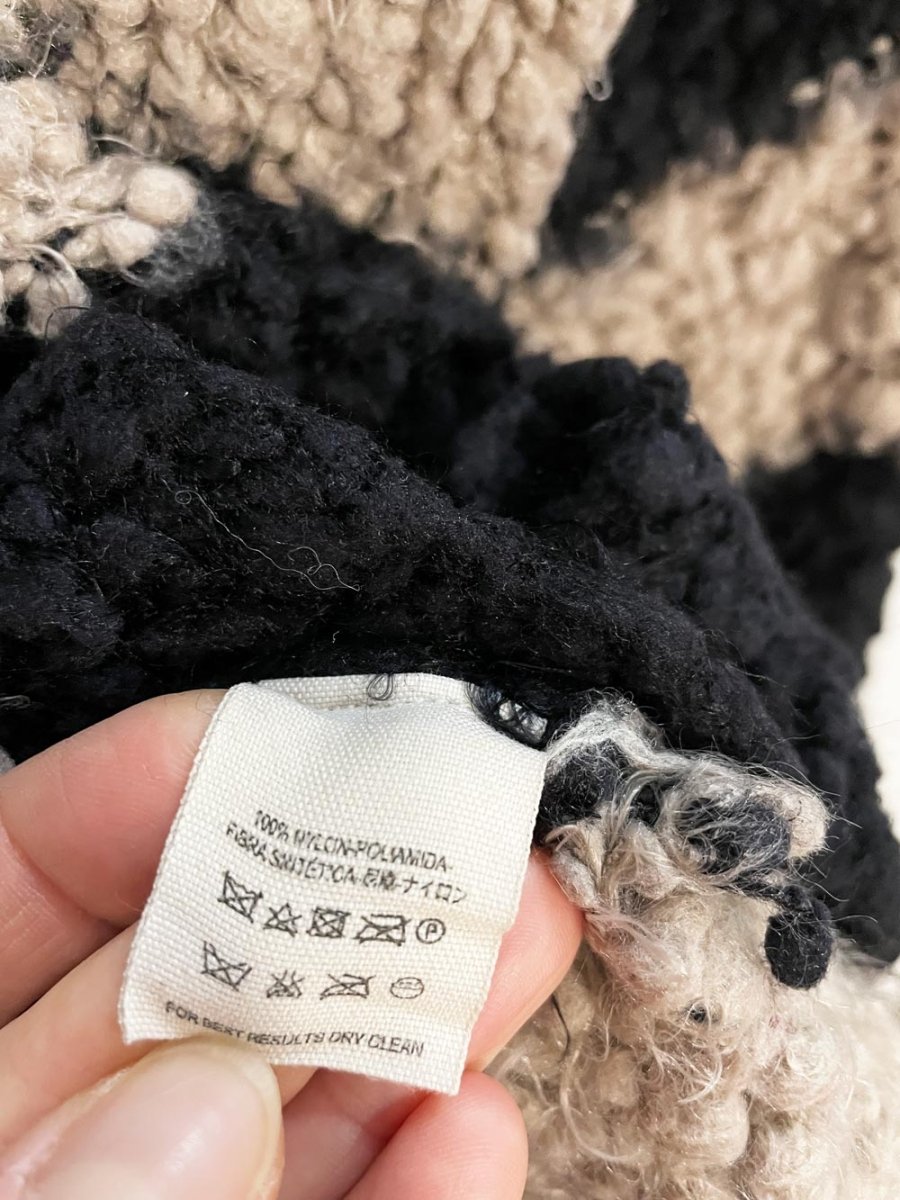 free people marshmellow striped chunky oversized knit cardigan - good market thrift store