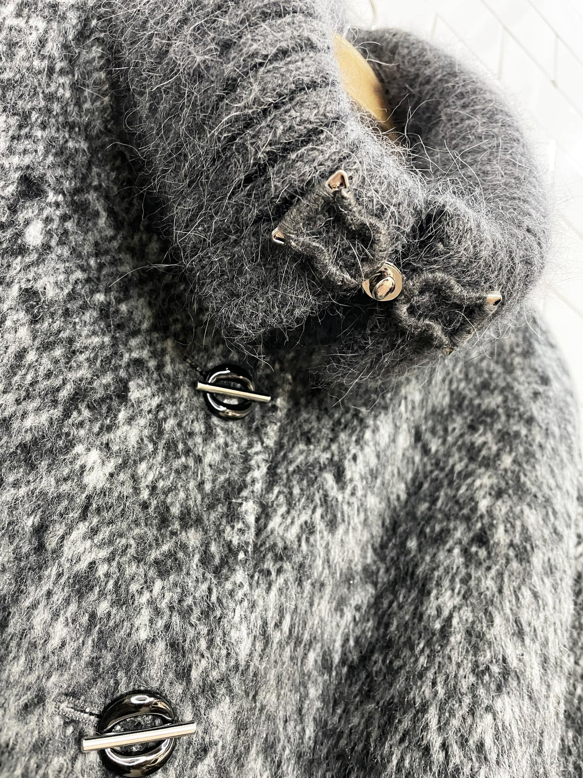 oshea camel-wool oversized belted cozy knit collared jacket