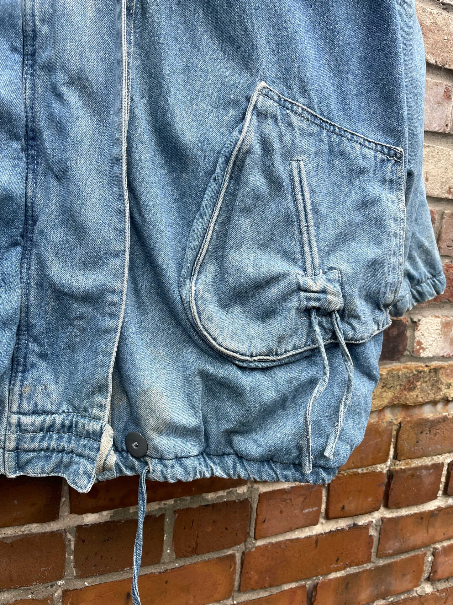 vintage 90s eureca hooded denim parka