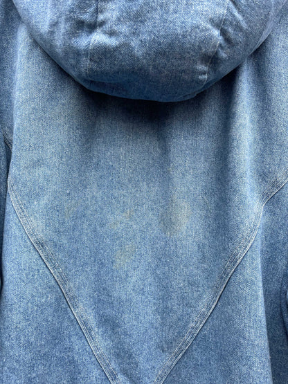 vintage 90s eureca hooded denim parka