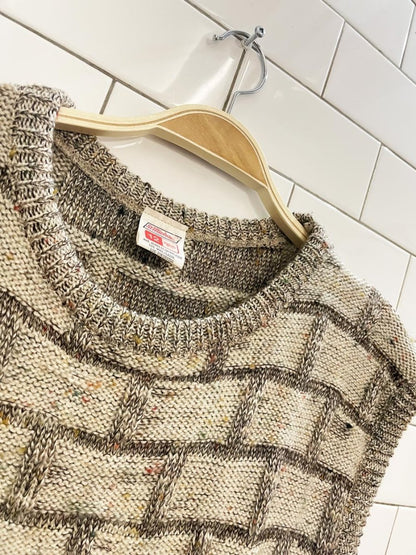 vintage st michael basketweave knit vest - good market thrift store